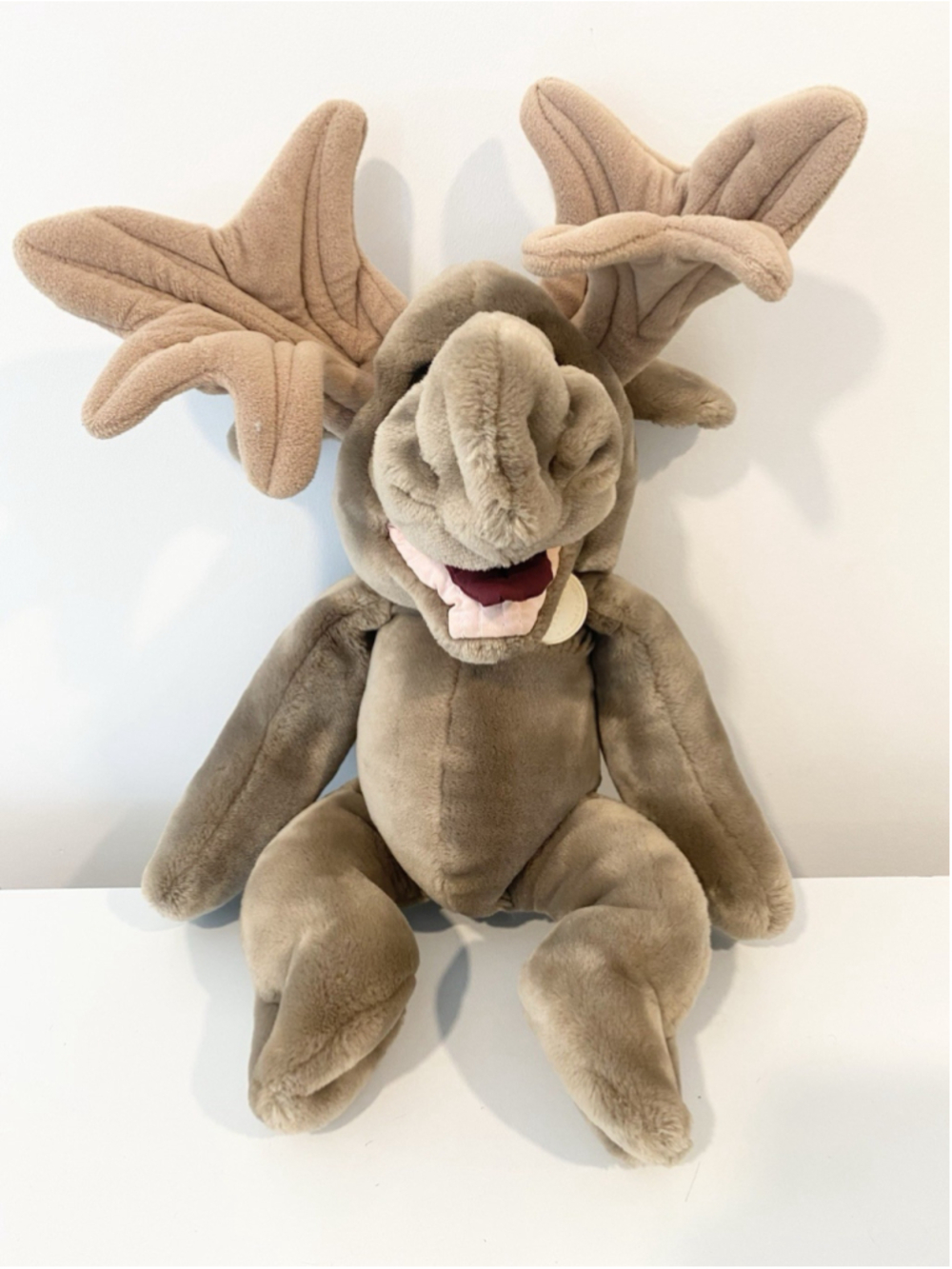 Vintage Wrinkles Moogums Moose Plush Hand Puppet Heritage Collection Ganz Bros